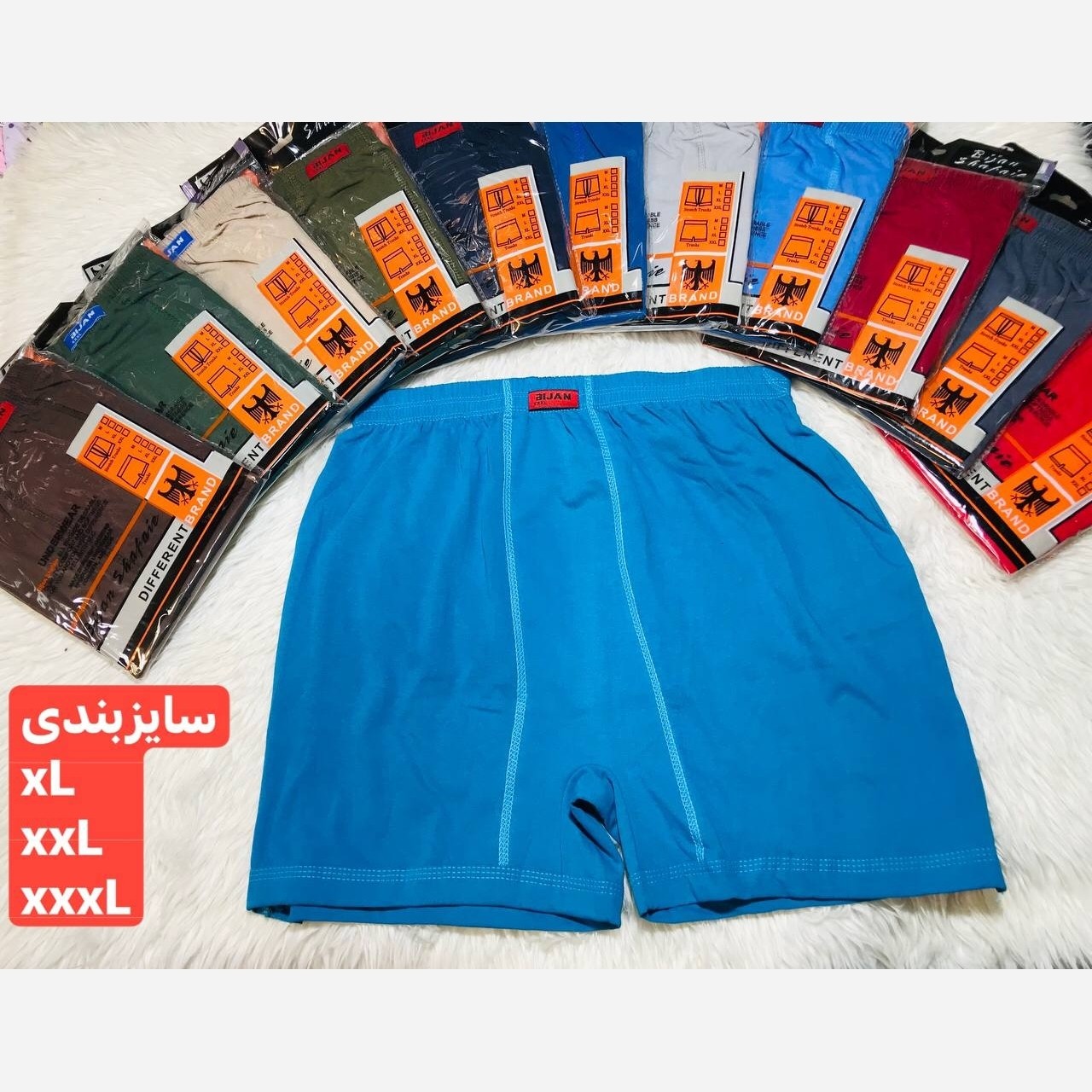شورت 100درصدنخ پاداررXXXLمردانه درجه یک.برندمعروف melikaضدالرژی