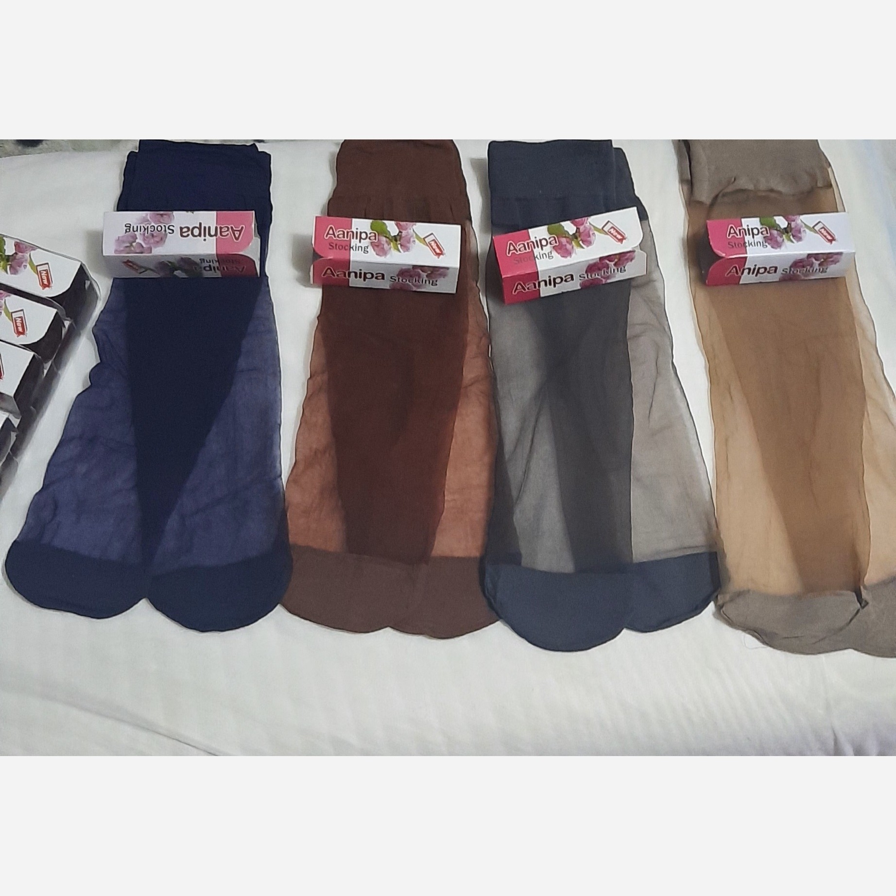 جوراب مچی پک5 جین(60جفتی) مچ بلندکفدار یابدون کف شیشه ای مجلسی ومهمانی