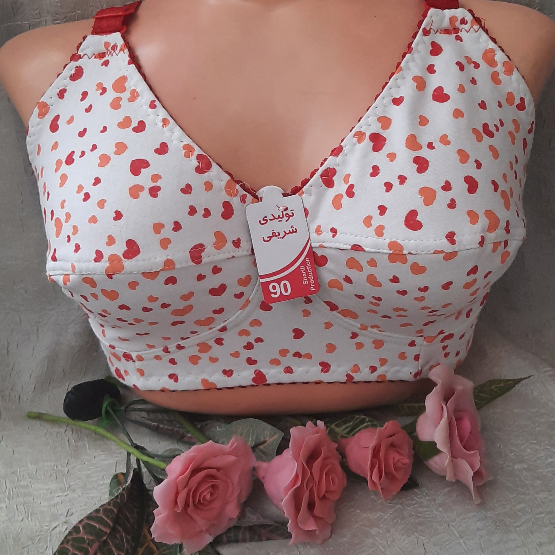 سوتین سوپرنخ پنبه سایز بزرگ زنانه 90 و95و100 بند و رکاب خارجی ضدحساسیت