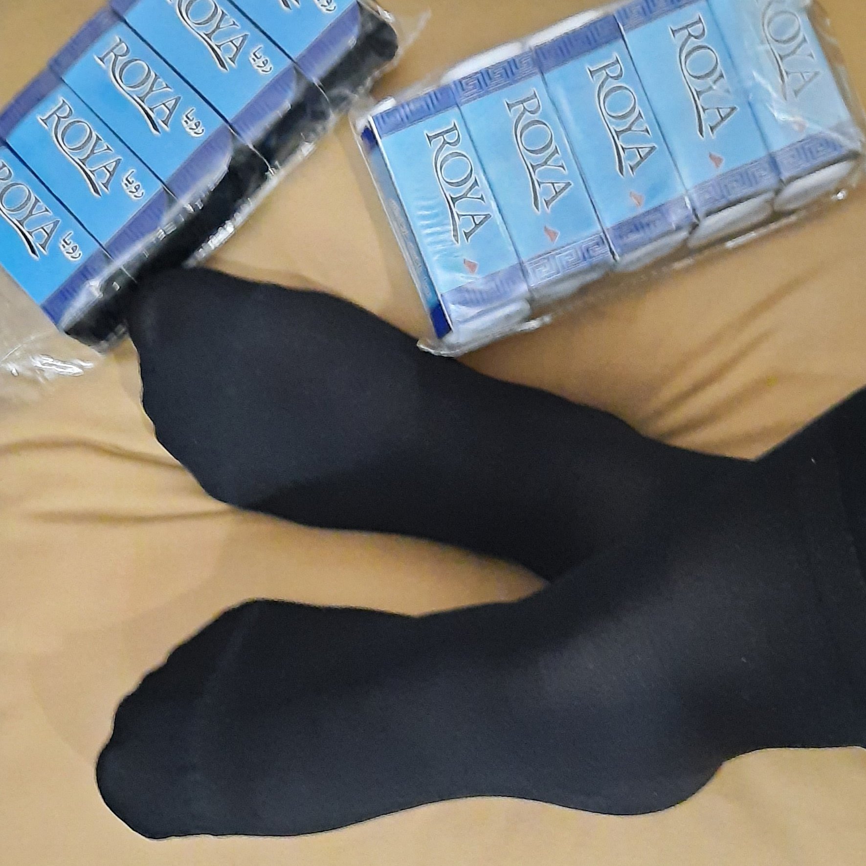 جوراب پک6جفتی مچ بلندضخیم ضخامت70 مارک Roya استارلایت سابق