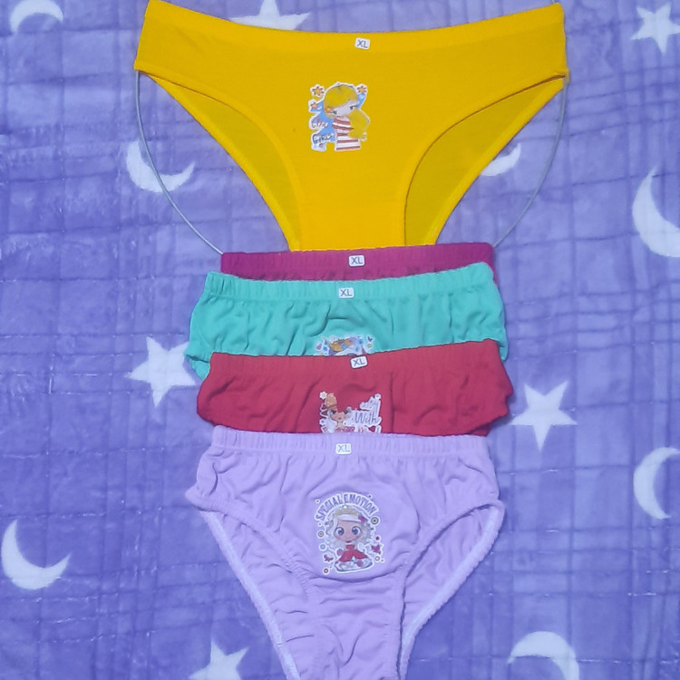 شورت نخی طرح عروسکی از مدیوم لارج وایکس لارج ودوایکس 4تا11سال ضدبو وضد حساسیت دخترانه