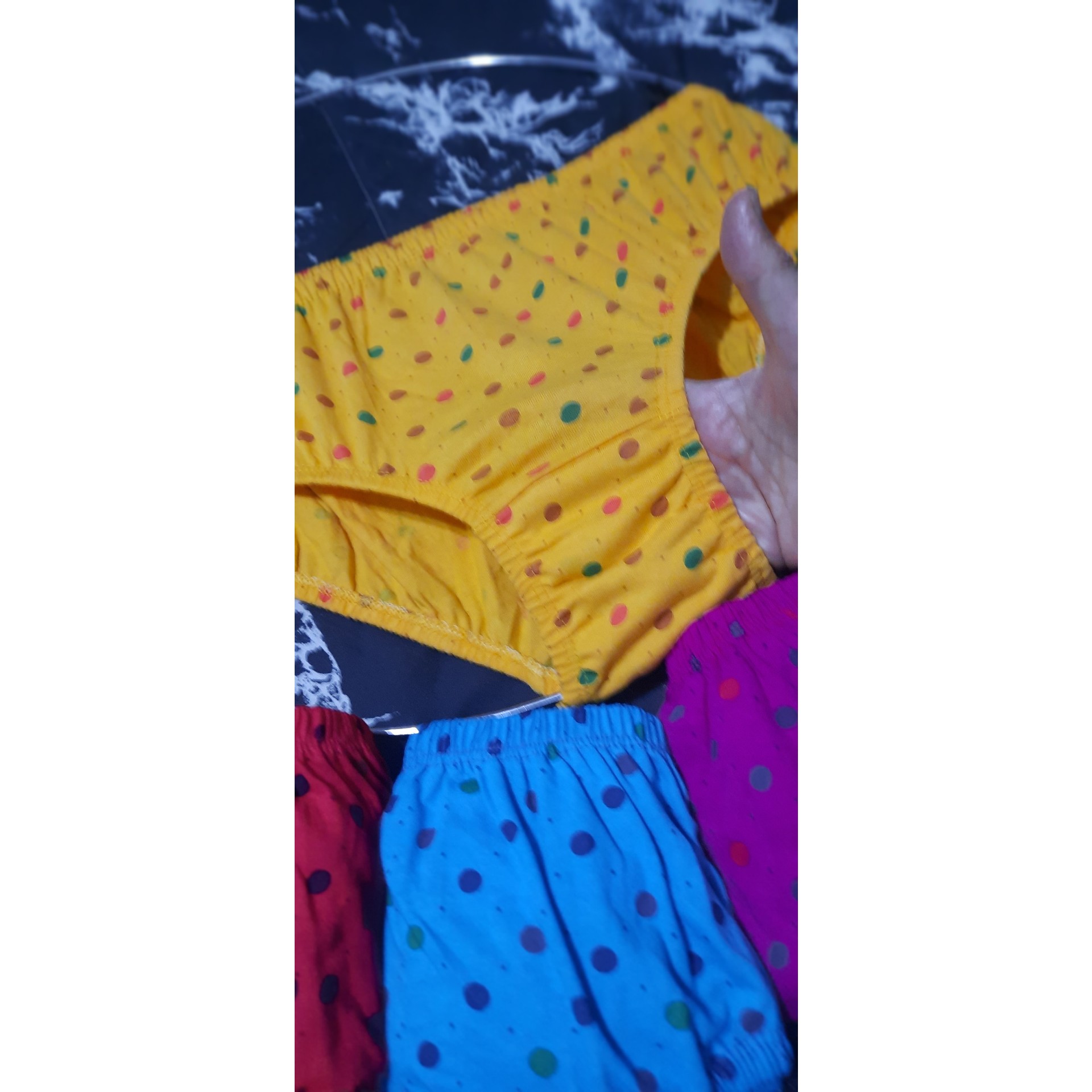 شورت نخ پنبه بزرگ xxxx4ایکس لارج طرح خالدار رنگی ضد حساسیت در 6رنگ
