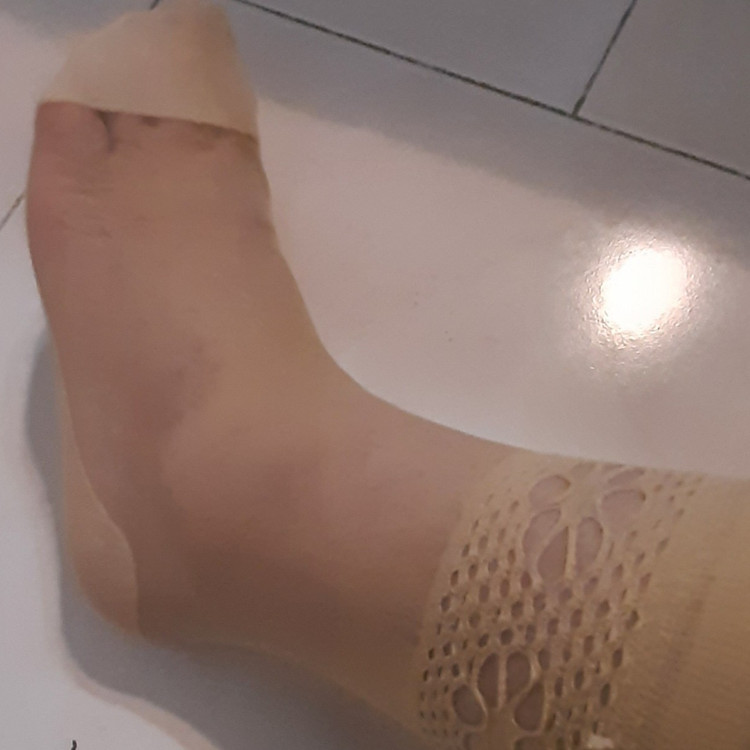 جوراب دوجفتی مچی طرح دارmiss lee شیشه ای مشکی ضخامت 15